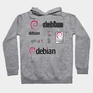 debian sticker set Hoodie